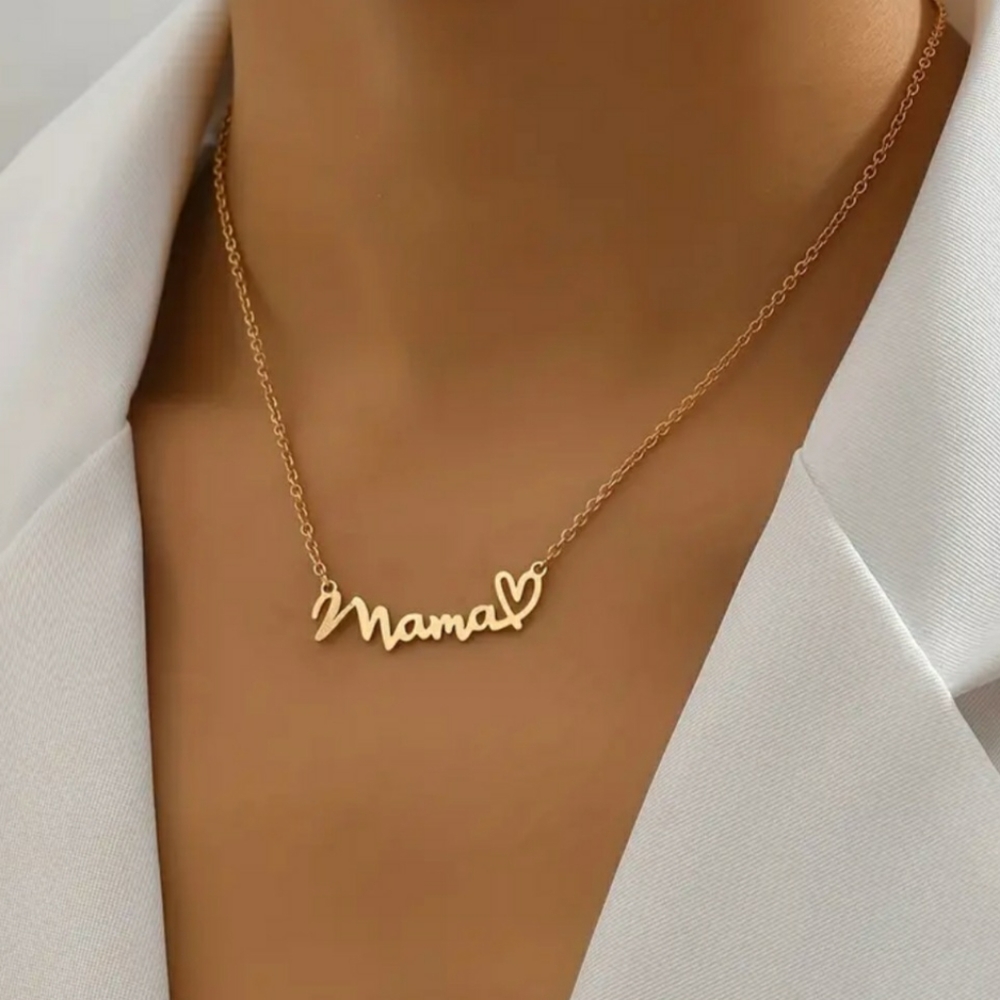 NEW Gold Mama Heart Pendant Necklace Mother's Day Birthday Gifts